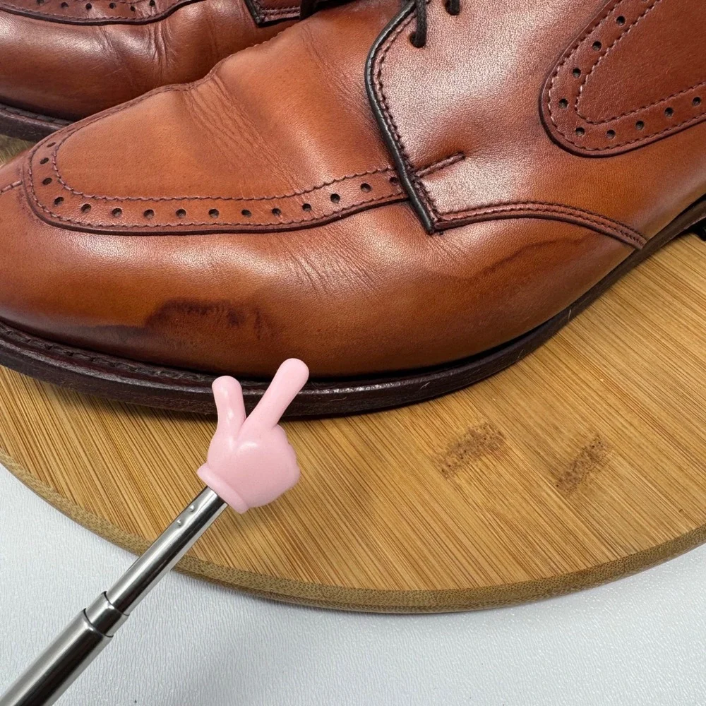 Allen Edmonds Kingsley Mens 9.5 EEE Brown Leather Wingtip‎ Derby Shoes 3560 USA